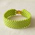 Bracelet Half Tila coloris Vert Olive– perles Miyuki fait main en France