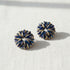 Pampilles rondes interchangeables coloris Bleu corail – perles Miyuki fait main en France