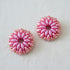 Pampilles rondes interchangeables coloris Rose Poudré – perles Miyuki fait main en France