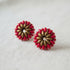 Pampilles rondes interchangeables coloris Rouge – perles Miyuki fait main en France